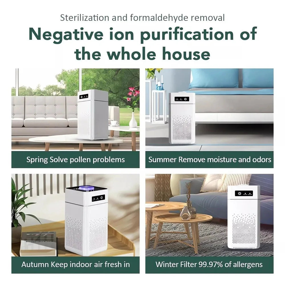 HEPA Air Purifier for Dust Smoke Odors and Allergens