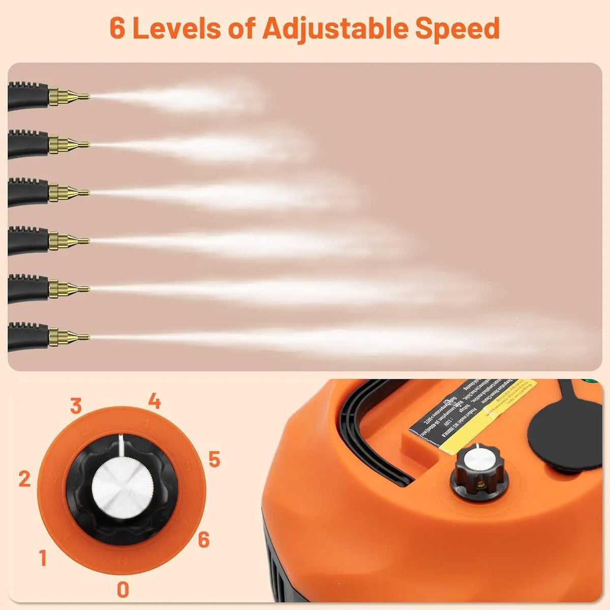 Portable High Pressure Steam Cleaner For Home And Auto
