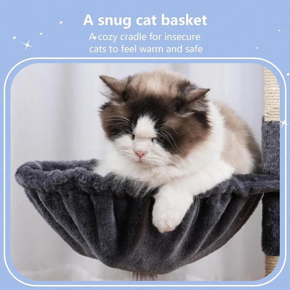 NBVCX Cat Tree Tower With Scratching Posts And Condo