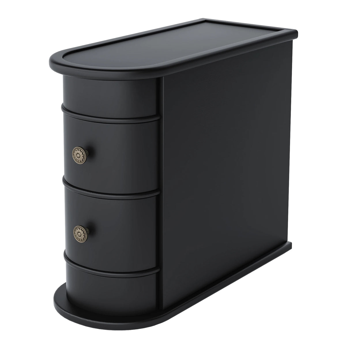 Tribesigns Solid Wood End Table With Storage Drawer