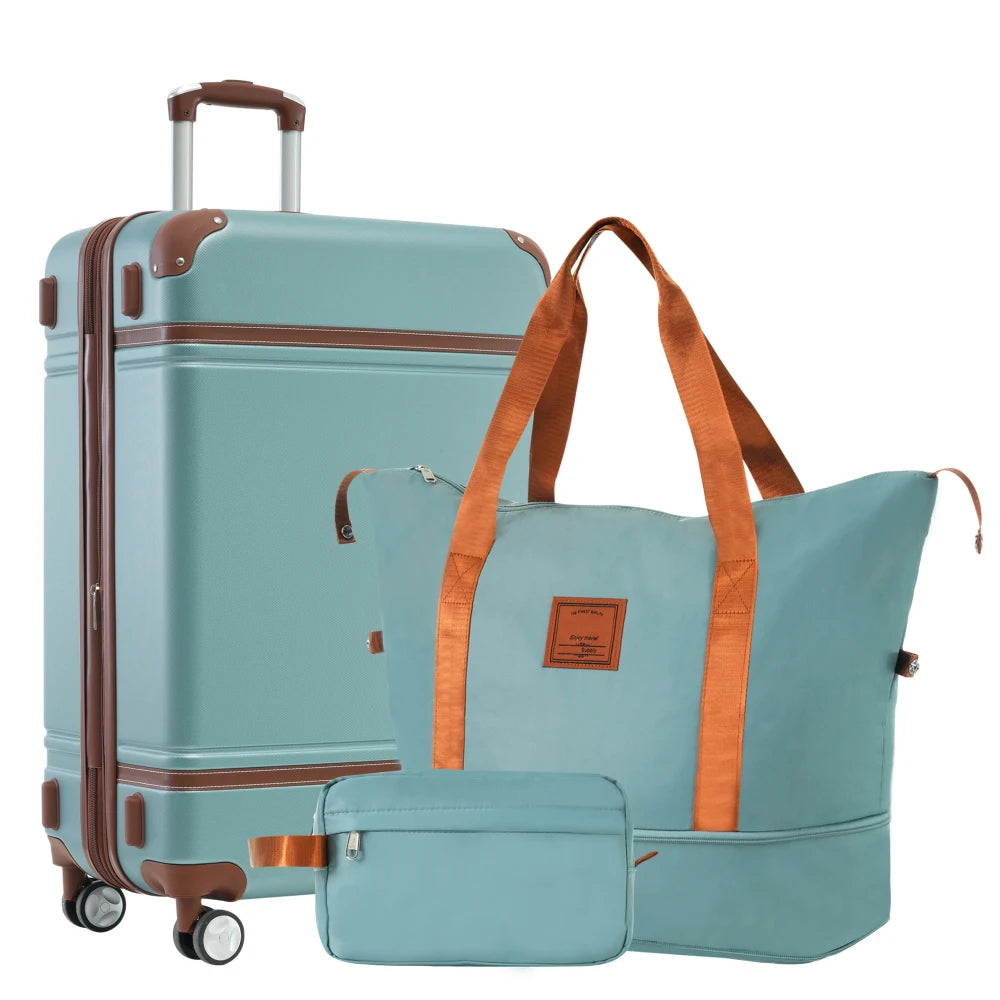 Lightweight ABS Hardside Spinner Luggage Set with TSA Lock