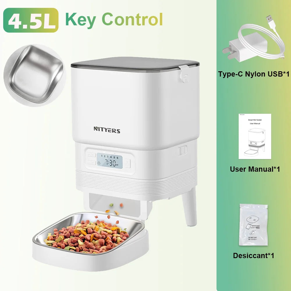 Nityers Automatic Pet Feeder With Timed Portion Control
