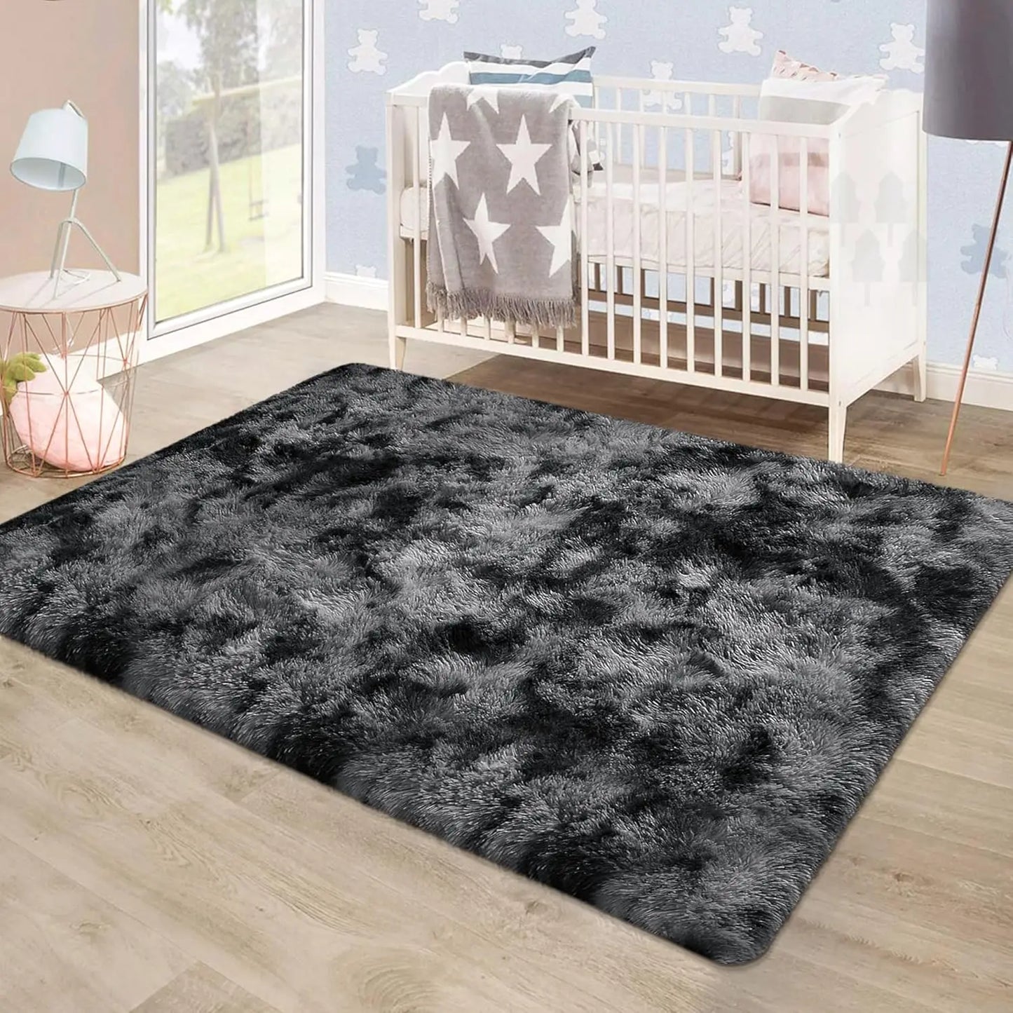 Ultra Soft Shag Rug For Living Room Polyester Furry