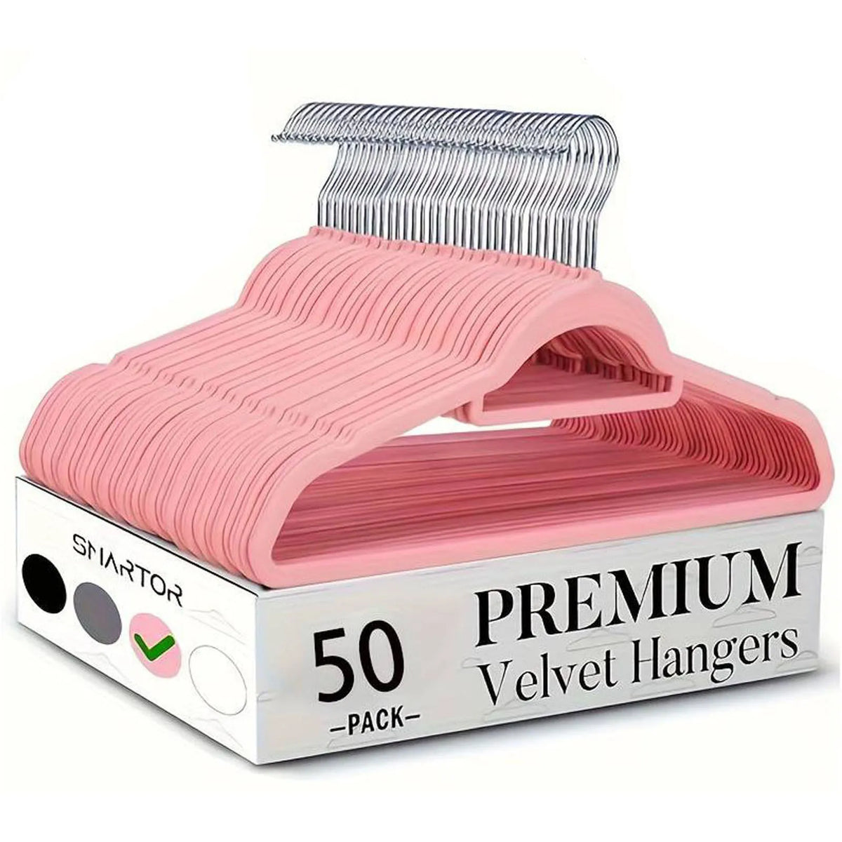 Premium Non Slip Velvet Hangers With Rotating Hooks