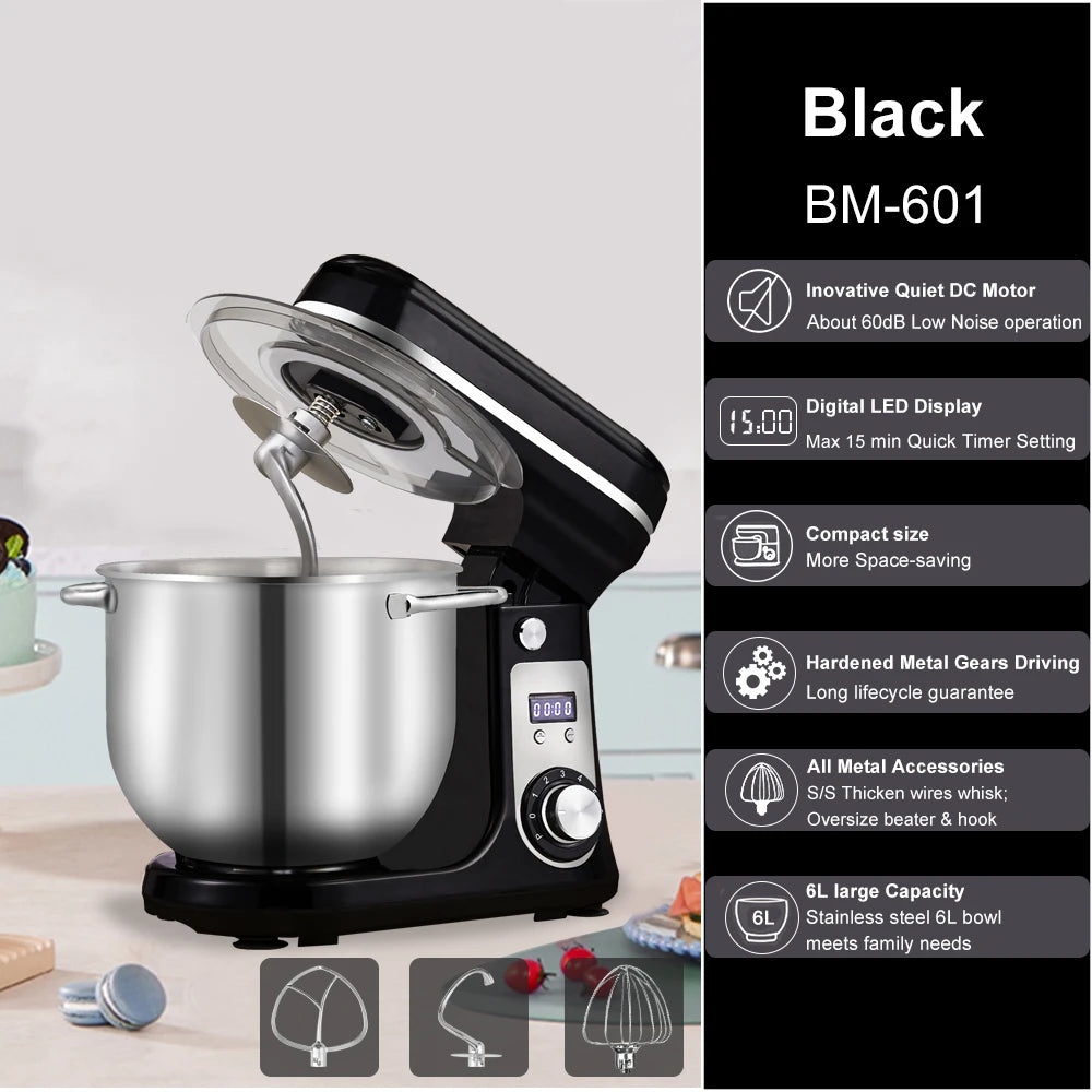 Biolomix Kitchen Stand Mixer 1200W Quiet Motor