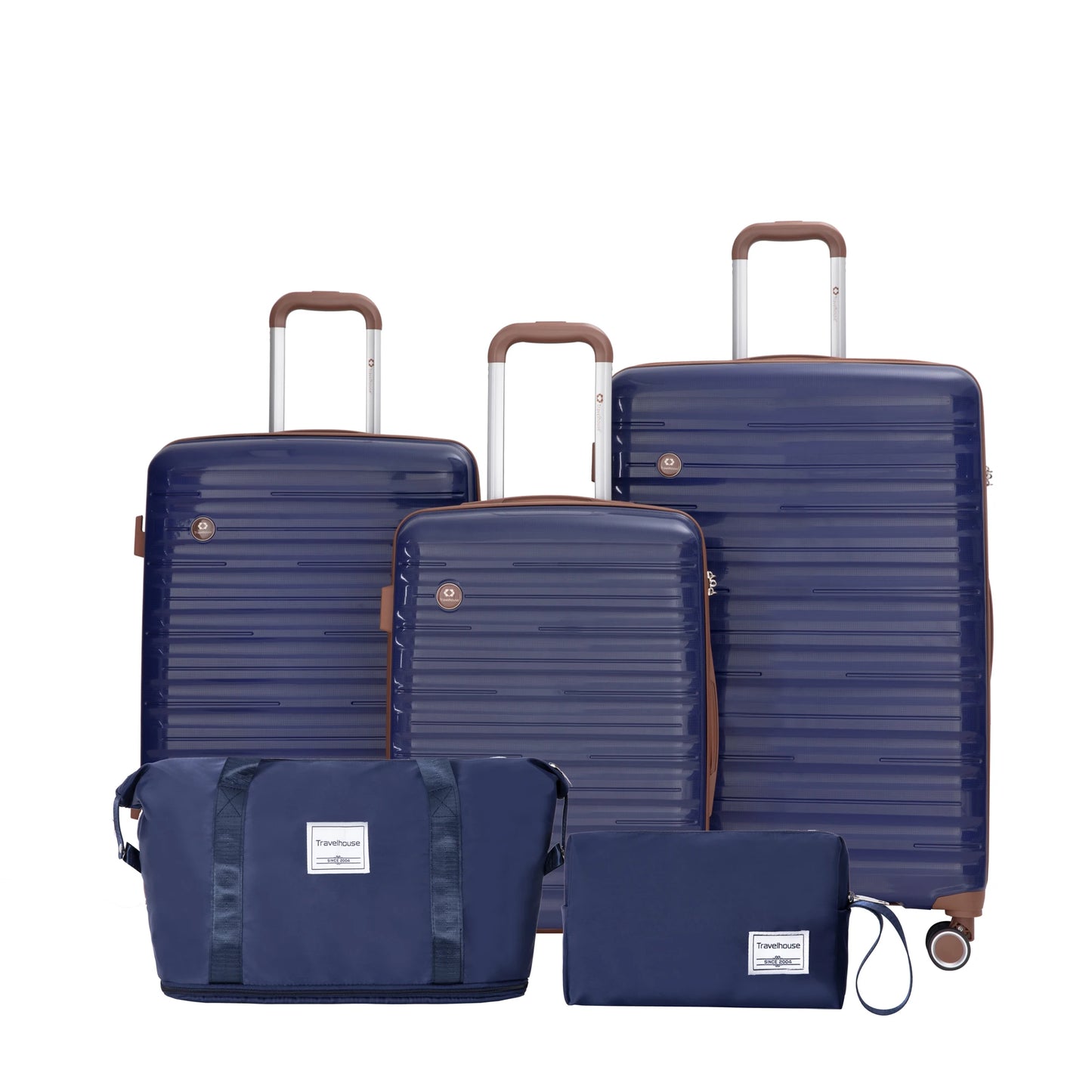Travelhouse Luggage Set 3 Piece Spinner Wheels TSA Lock