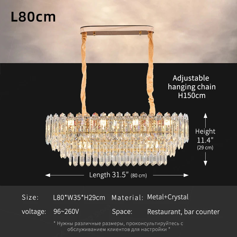 Ludovica Modern LED Ceiling Hanging Lamp Chandelier