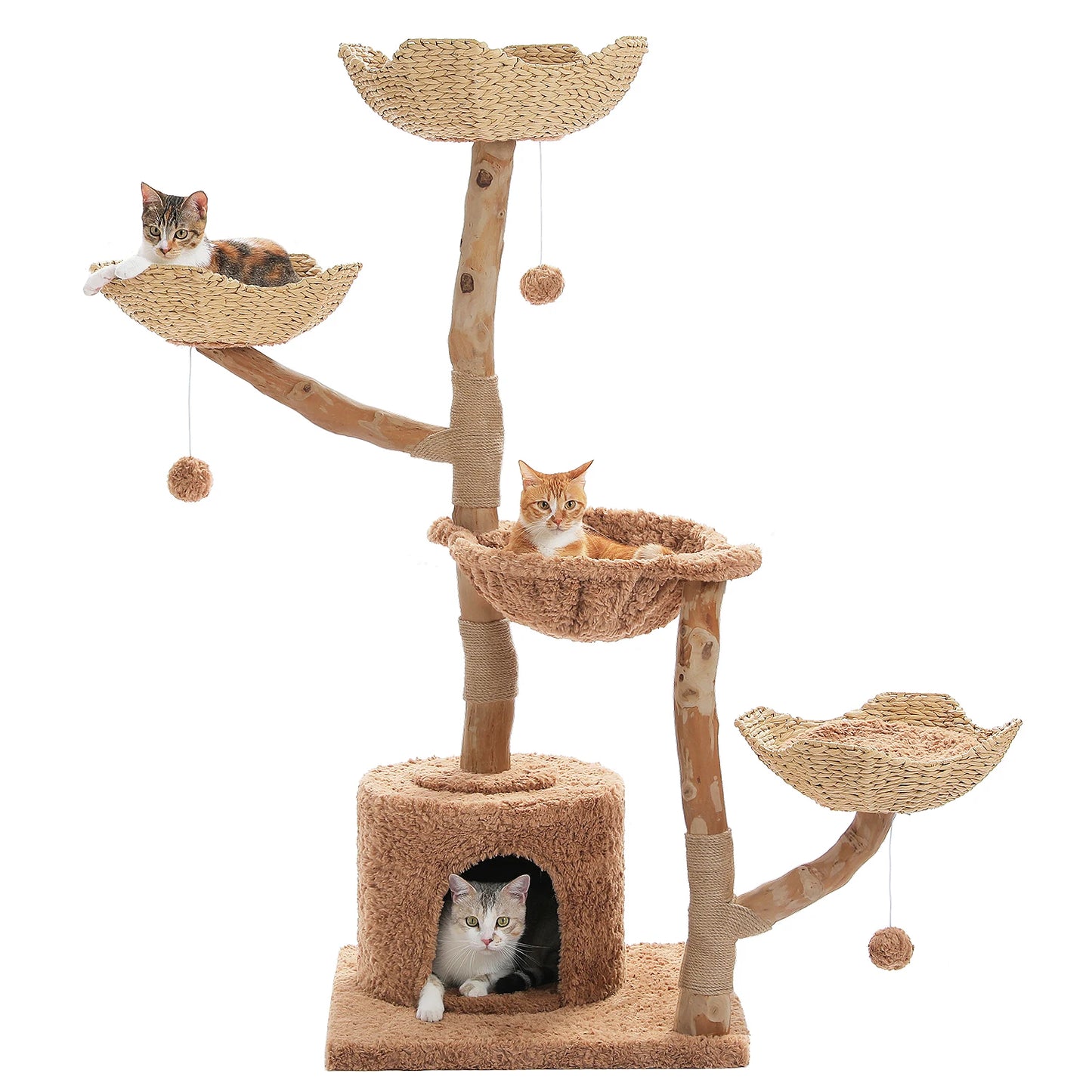 PAWZ Road Large Cat Tree Tower With Sisal Scratching Post