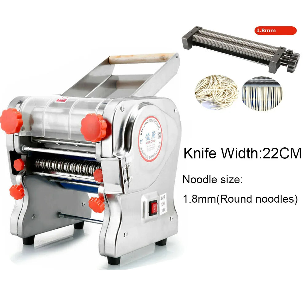 Electric Pasta Noodle Maker 550W Stainless Steel Dual Knife