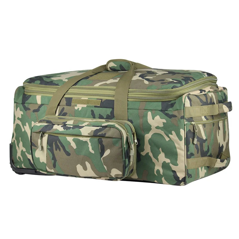 Q Tactical Duffel Bag Rolling Luggage for Travel