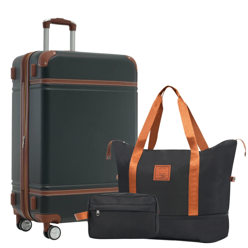 Lightweight ABS Luggage Set With Spinner Wheels And TSA Lock