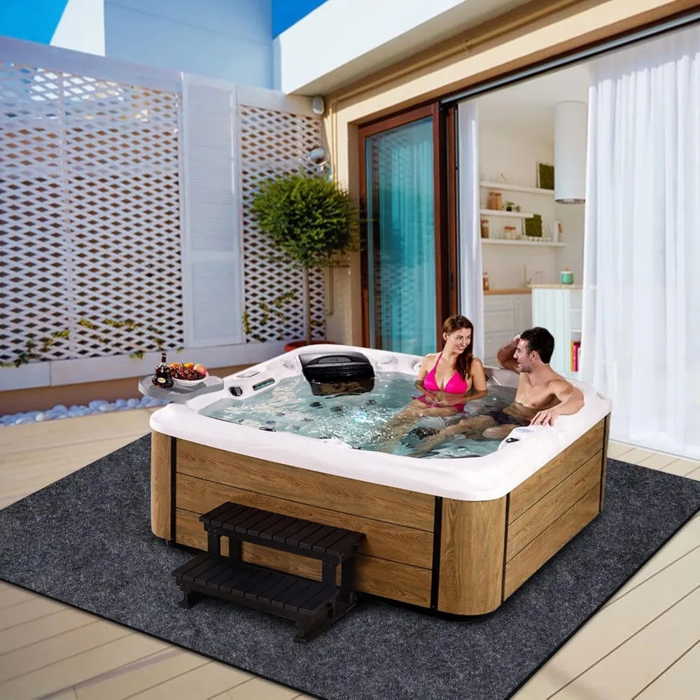 NBVCX Inflatable Hot Tub Mat Absorbent Floor Protector
