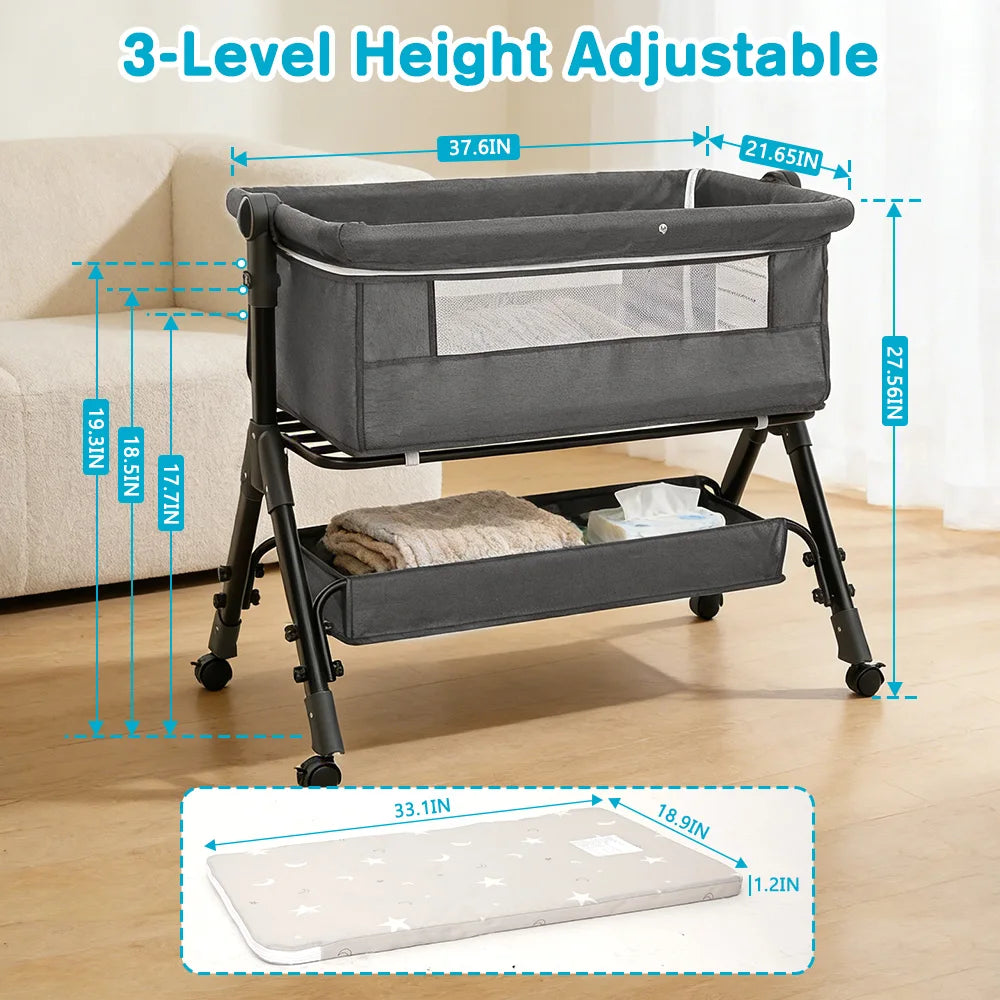 Portable Three In One Baby Bassinet Bedside Sleeper