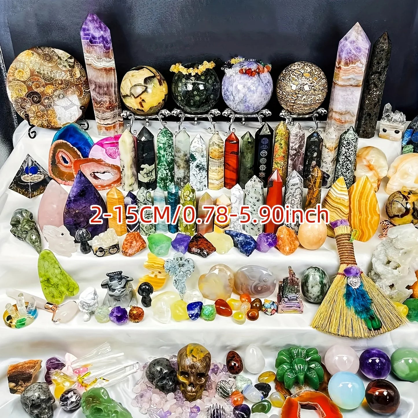 CrystalHola Mixed Raw Stone Gift Box Collection