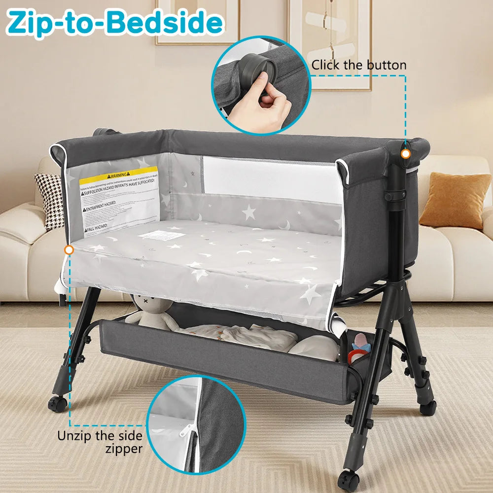 Portable Three In One Baby Bassinet Bedside Sleeper