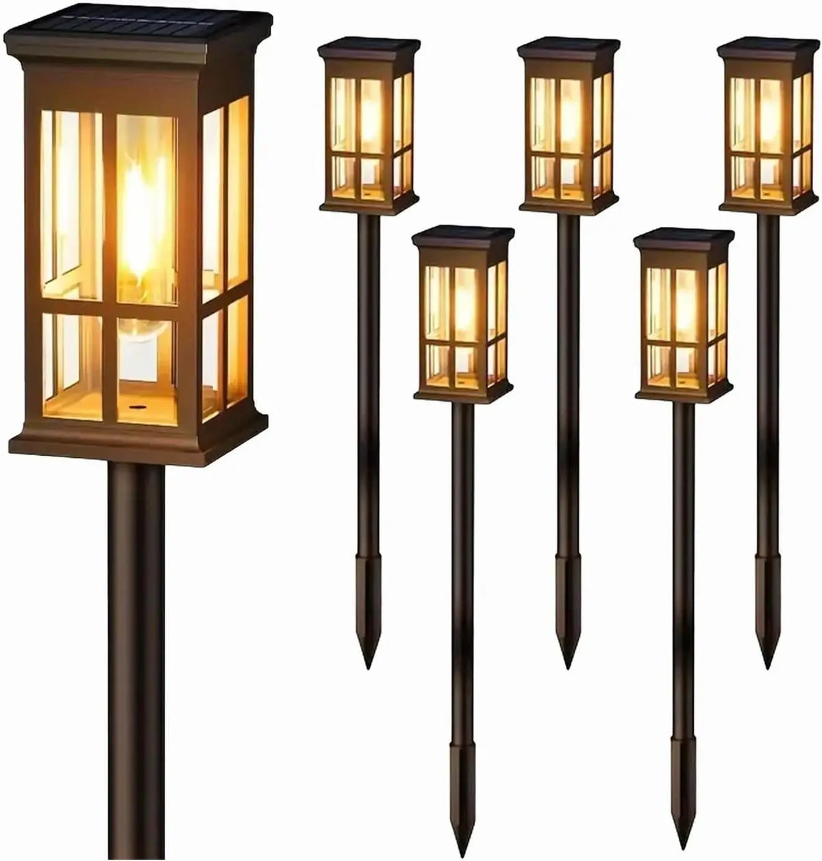 Solar Powered LED Pathway Lights for Outdoor Gardens
