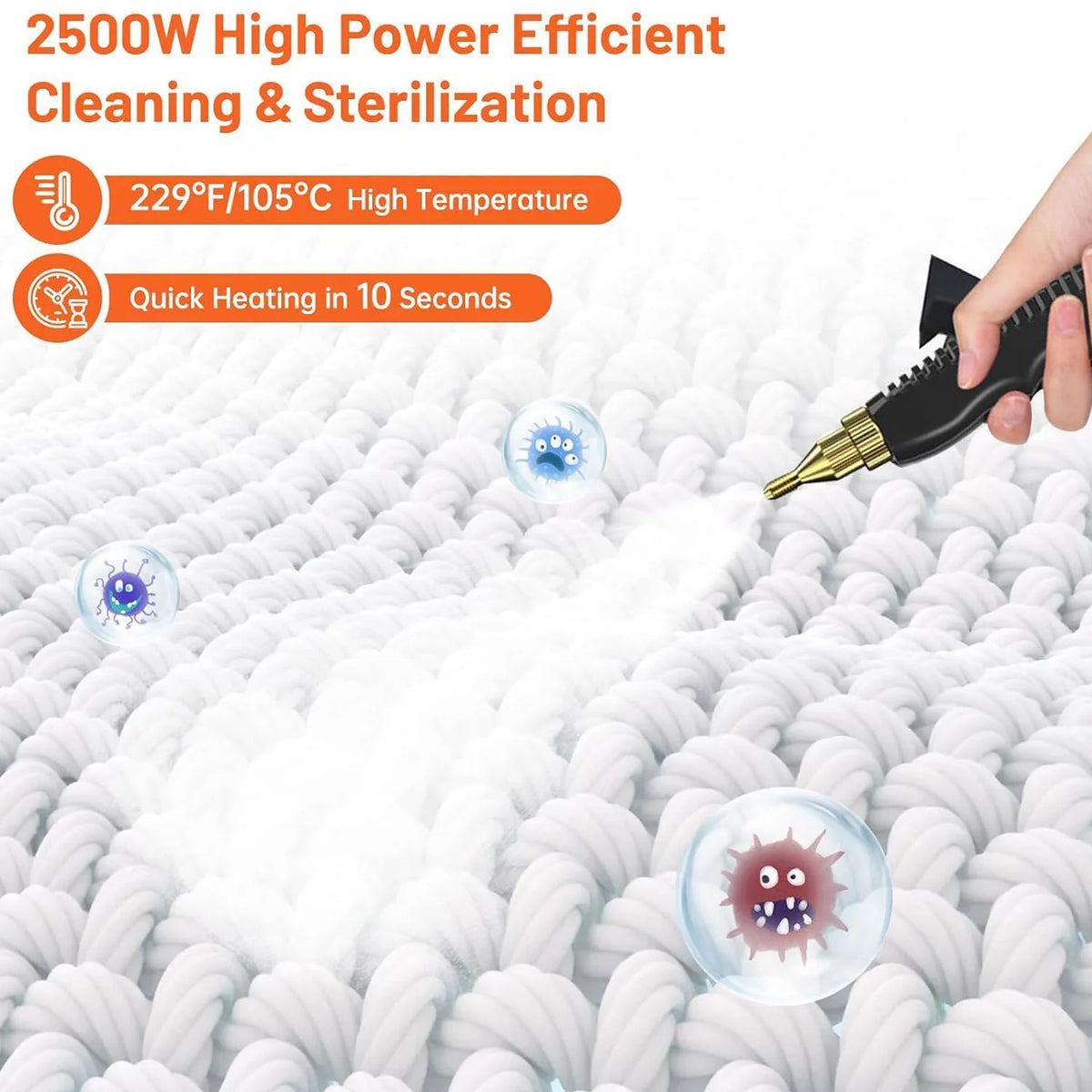 Portable High Pressure Steam Cleaner For Home And Auto