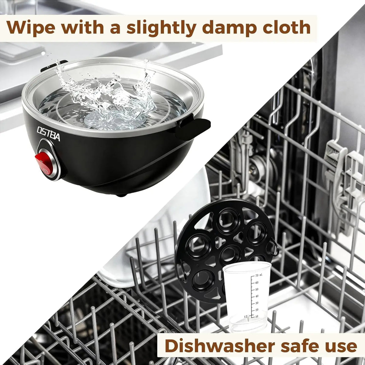 OSTBA Electric Egg Cooker for Boiled Eggs