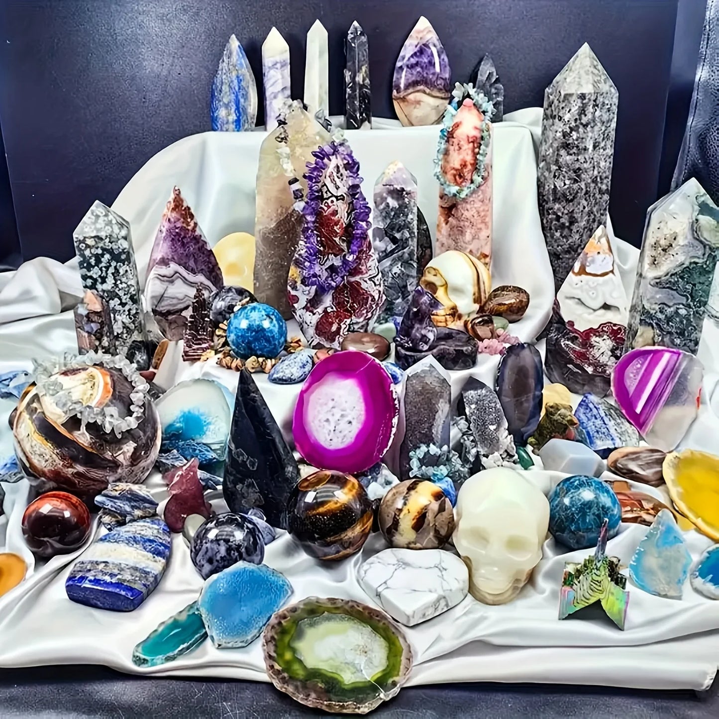 CrystalHola Mixed Raw Stone Gift Box Collection