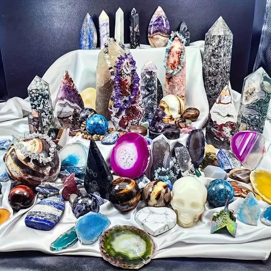 CrystalHola Mixed Raw Stone Gift Box Collection