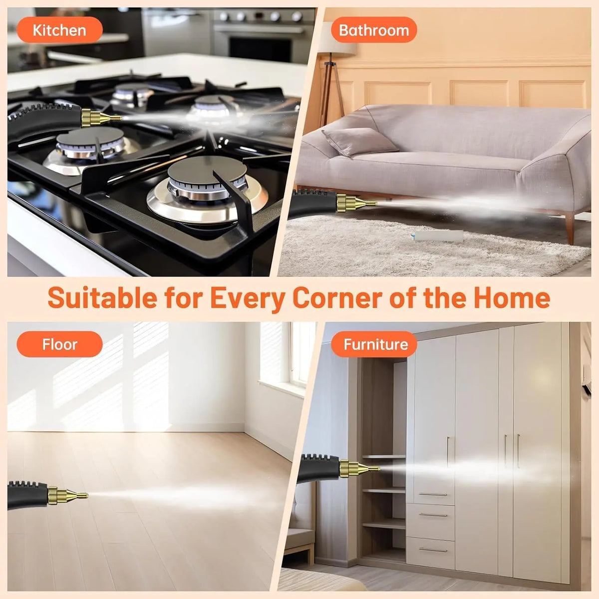 Portable High Pressure Steam Cleaner For Home And Auto