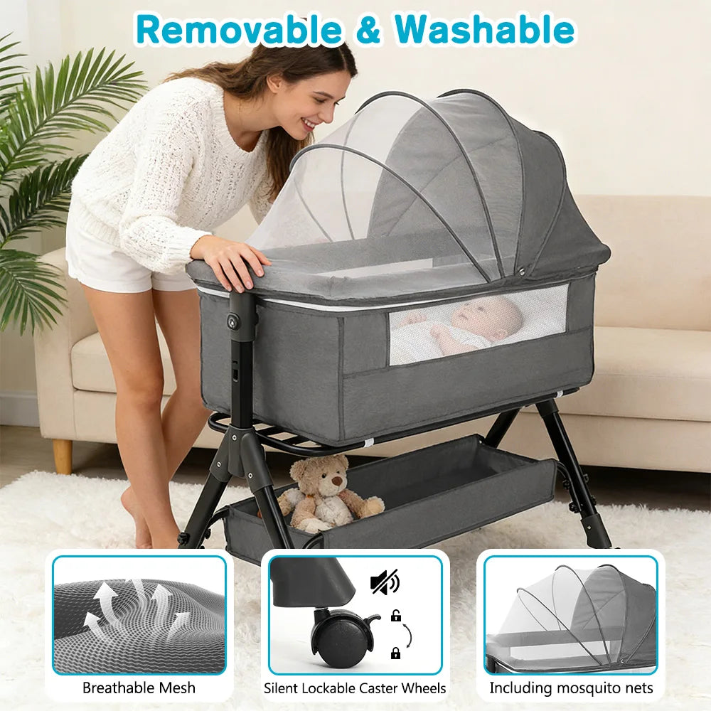 Portable Three In One Baby Bassinet Bedside Sleeper