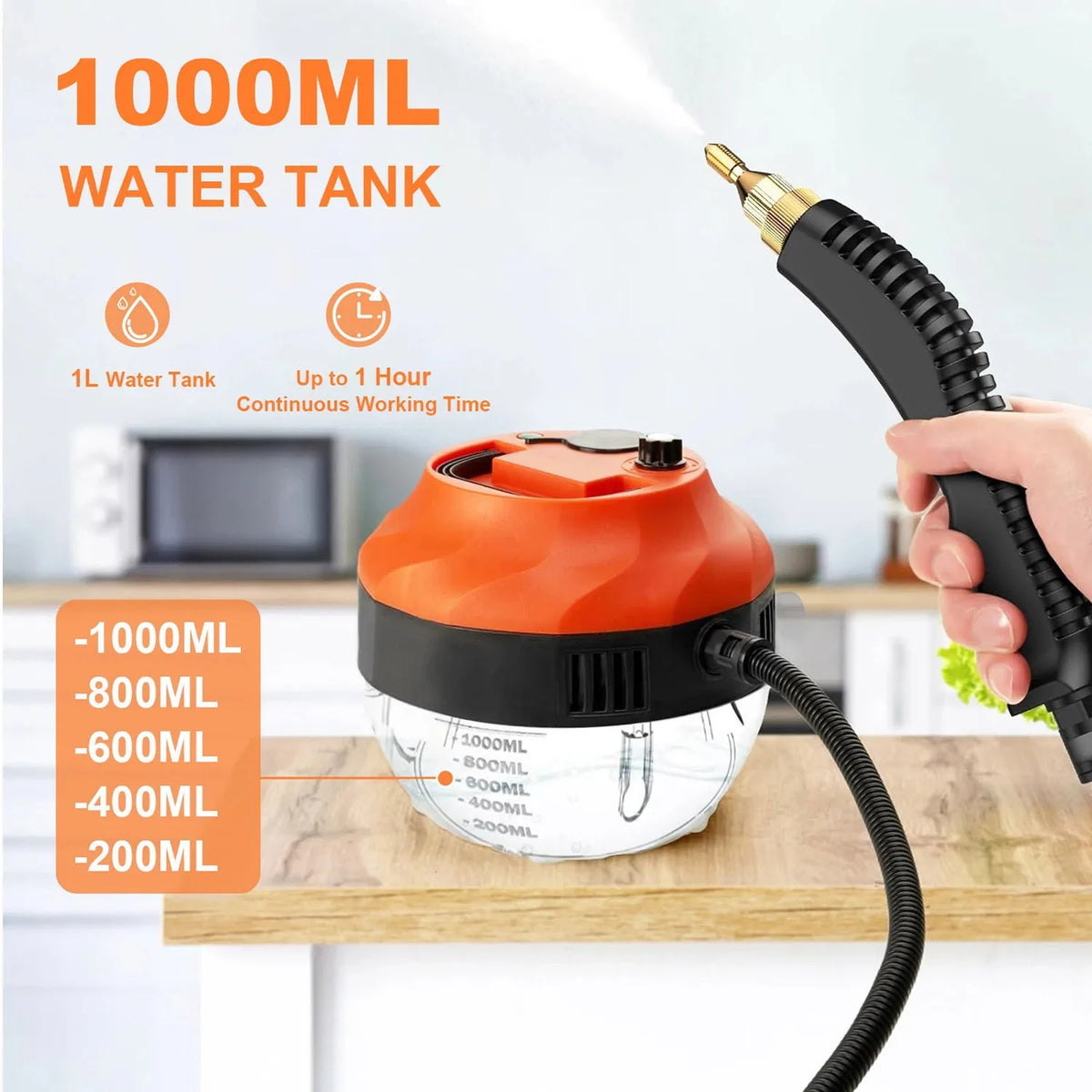 Portable High Pressure Steam Cleaner For Home And Auto