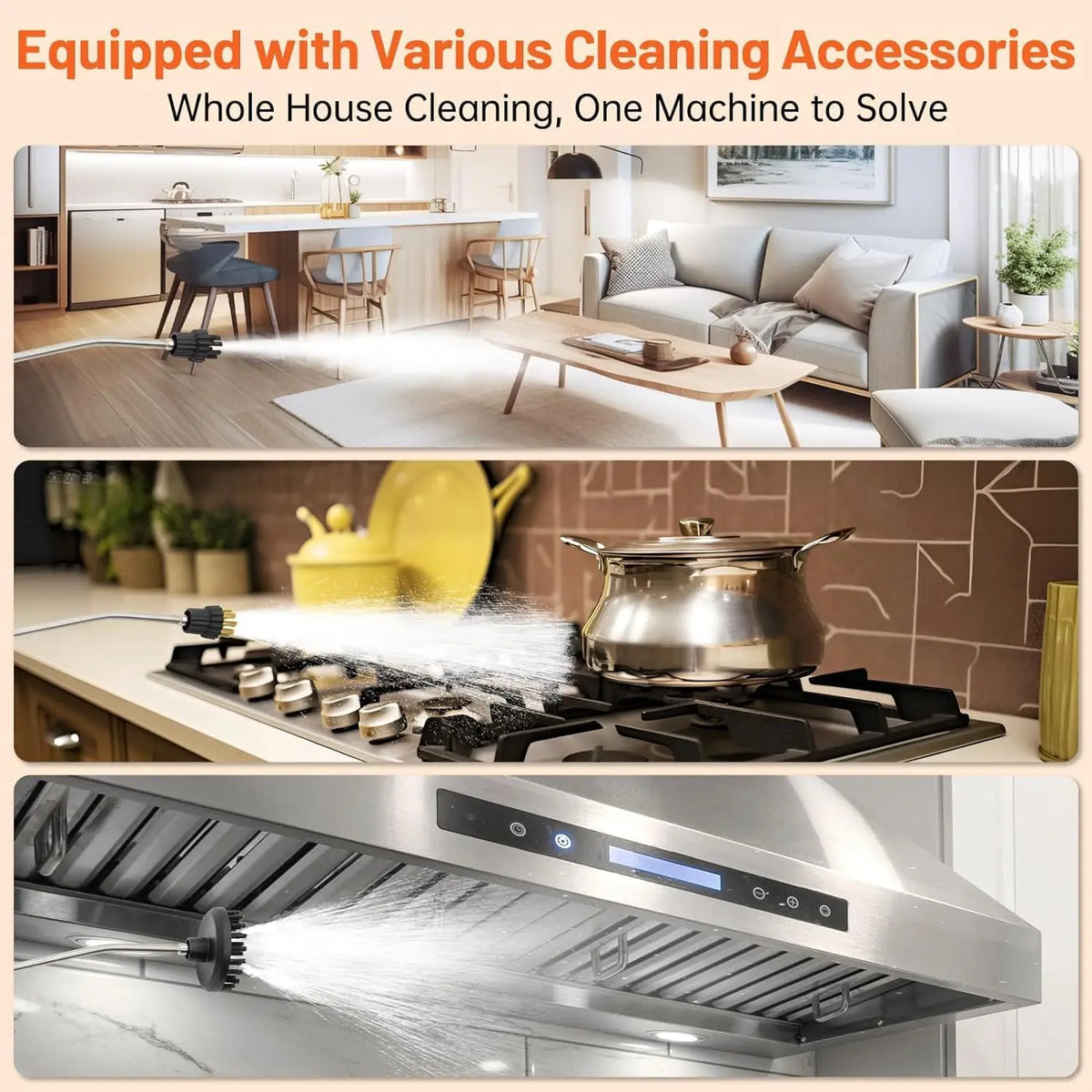Portable High Pressure Steam Cleaner For Home And Auto
