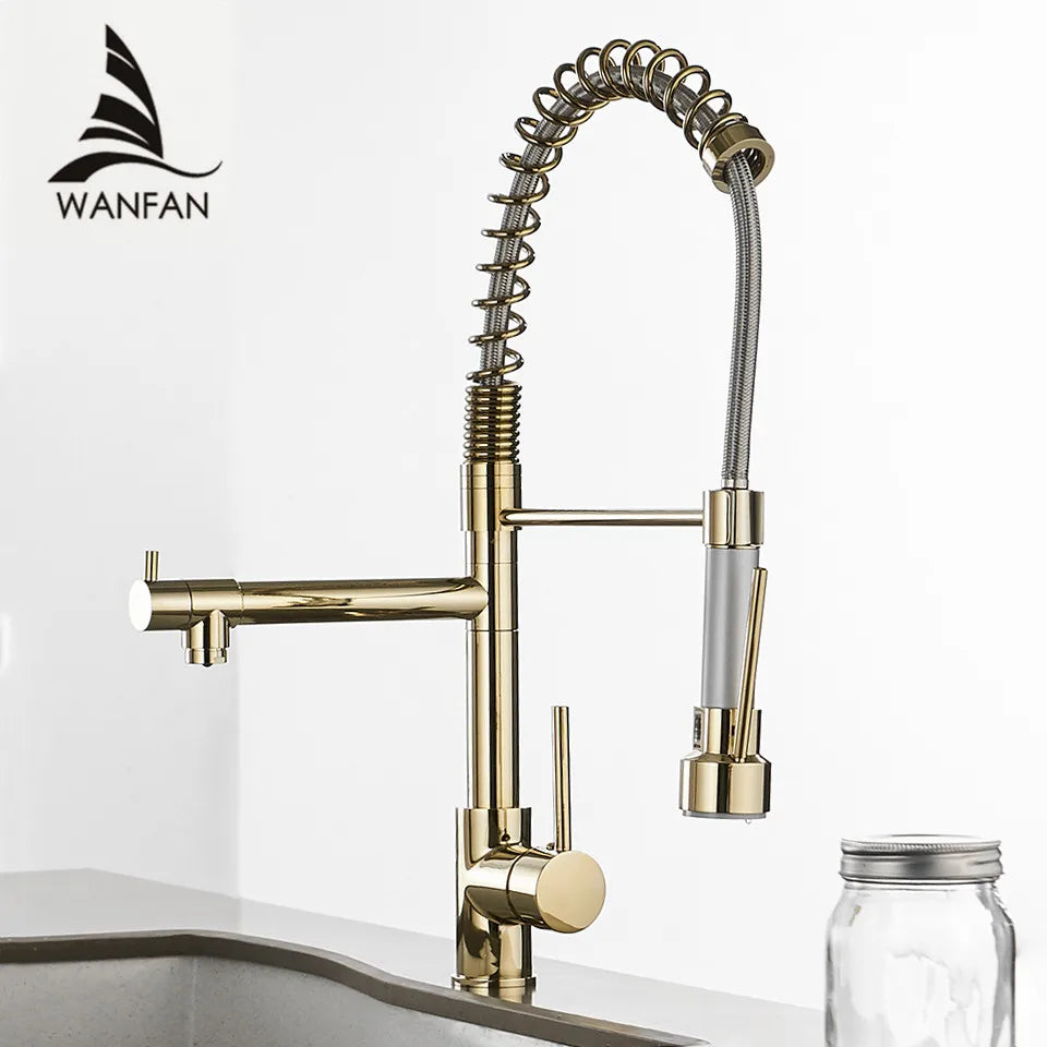 Kitchen Faucet With Single Pull Out Sprout
