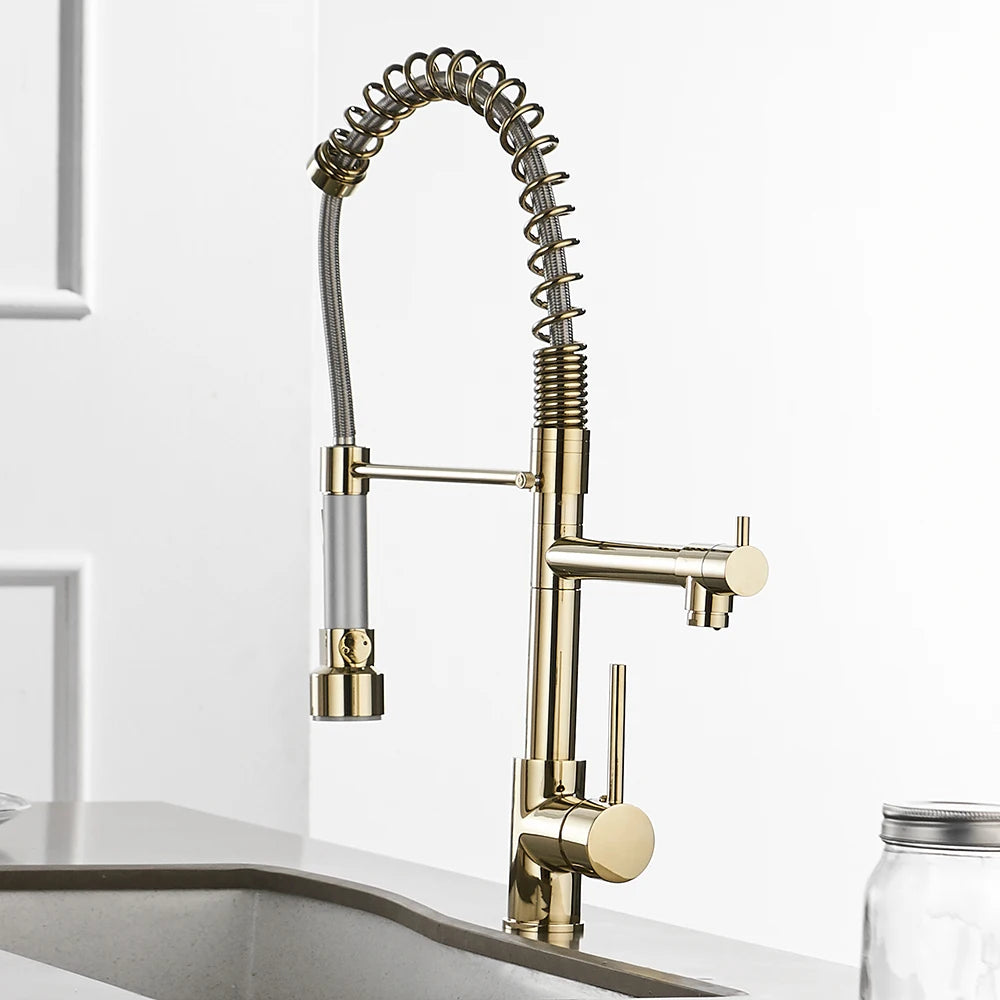 Kitchen Faucet With Single Pull Out Sprout