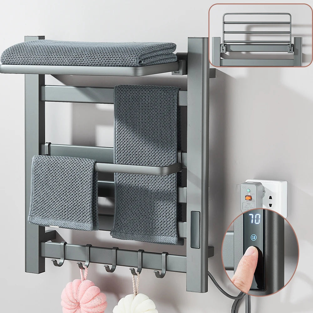 Onyzpily Heated Towel Rack With Display 304 Stainless