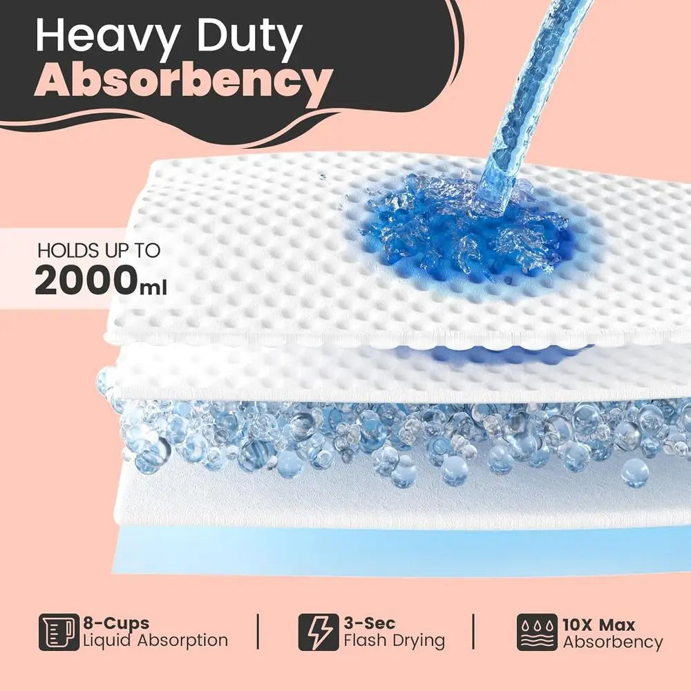Bed Pads With Adhesive Strips 50 Count Underpads