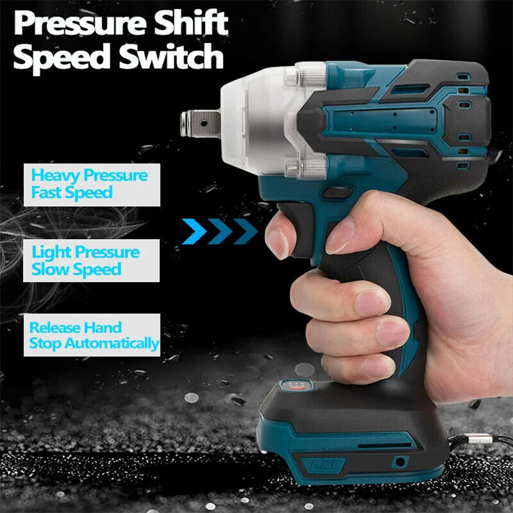 Magnitt Brushless Cordless Impact Wrench With Toolbox
