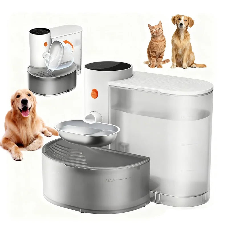 Booteely Stainless Steel Pet Water Dispenser With Purifier
