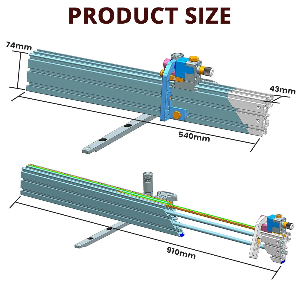 Nasum DIY Supplies HD-MG21 Miter Gauge 0-70 Degree Fence