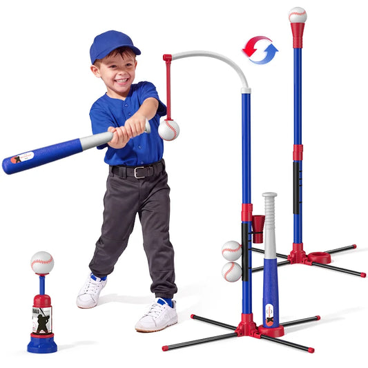 QDRAGON Kids Baseball Set With Auto Pitching Machine