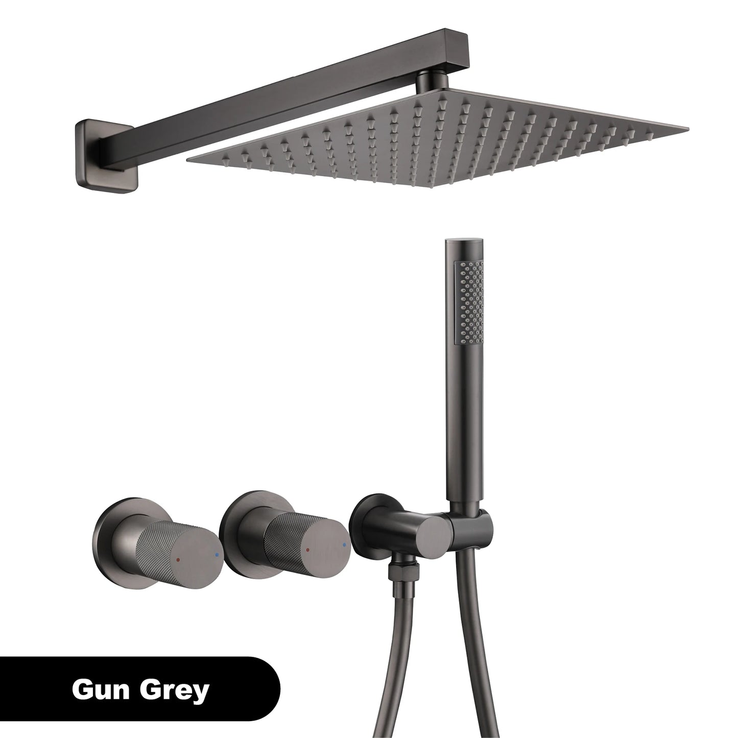 Gestana Brass Wall Mounted Shower System With Dual Control