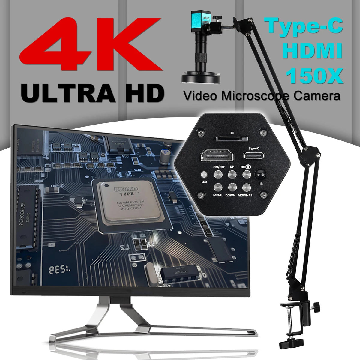 YIZHAN 4K Digital Microscope Camera With HDMI Output