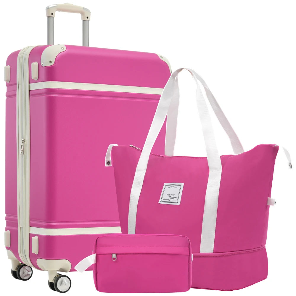 Lightweight ABS Hardside Spinner Luggage Set with TSA Lock