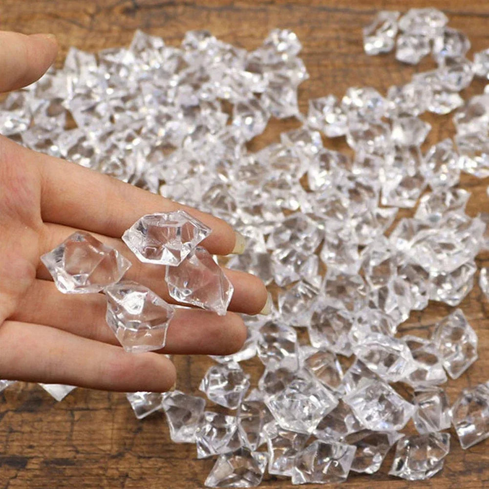 Crystal Clear Crushed Ice Stones For Vase Filler Decor