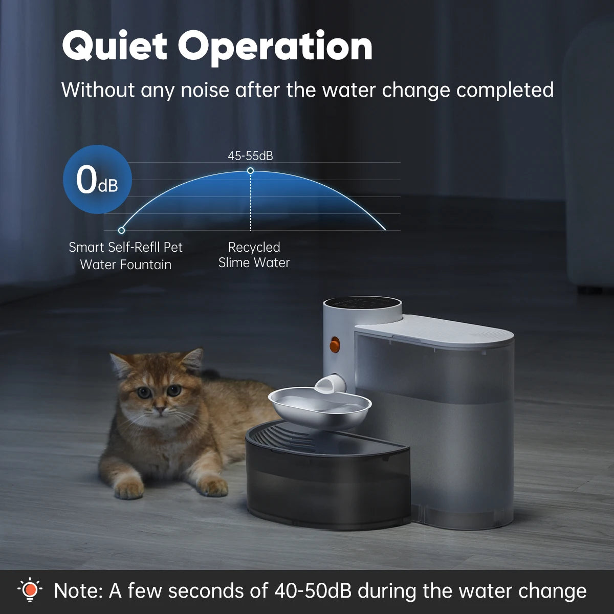 Booteely Stainless Steel Pet Water Dispenser With Purifier