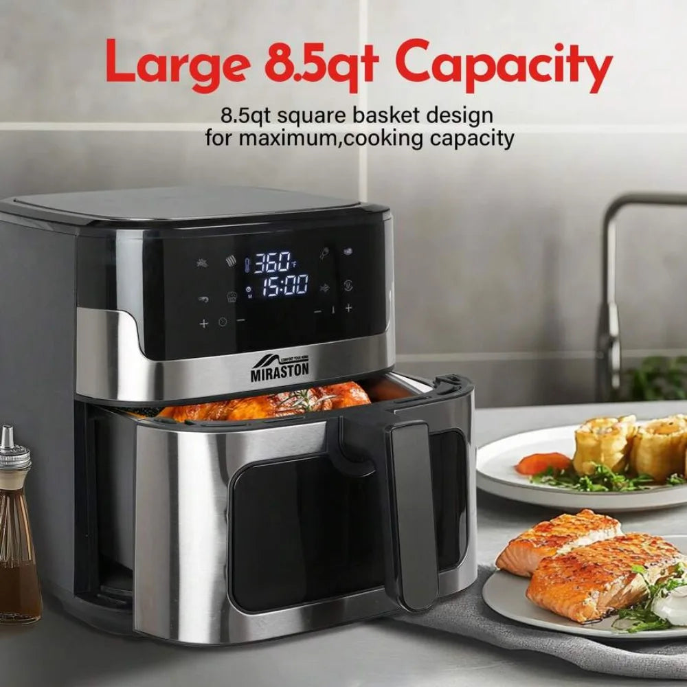 XMSJ Air Fryer With Smart Touch And 8 Presets