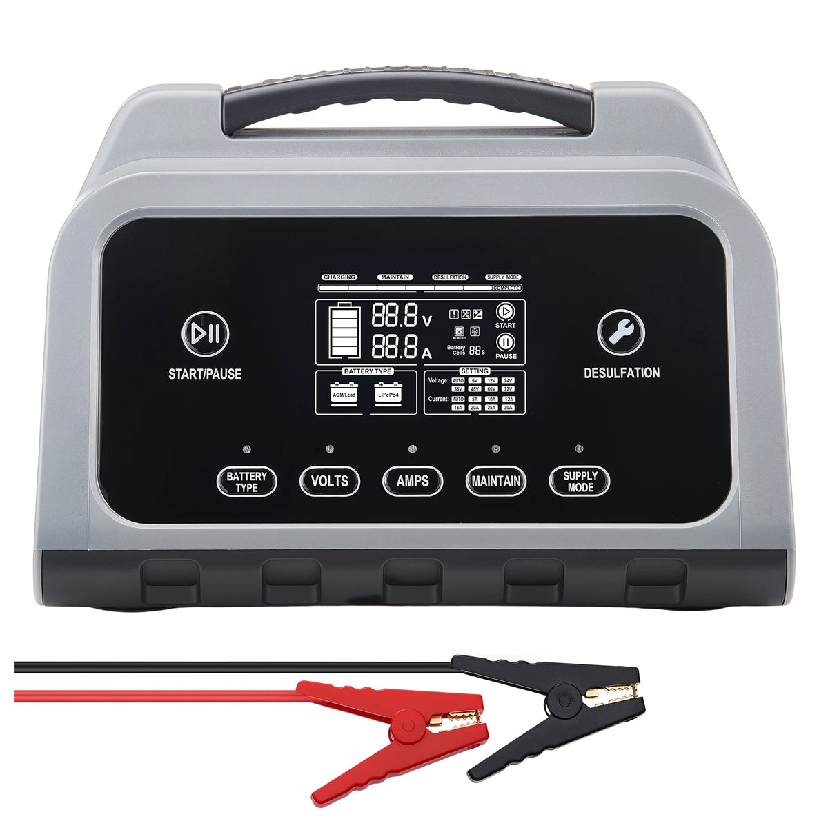 SucceBuy Smart Battery Charger With LCD Display