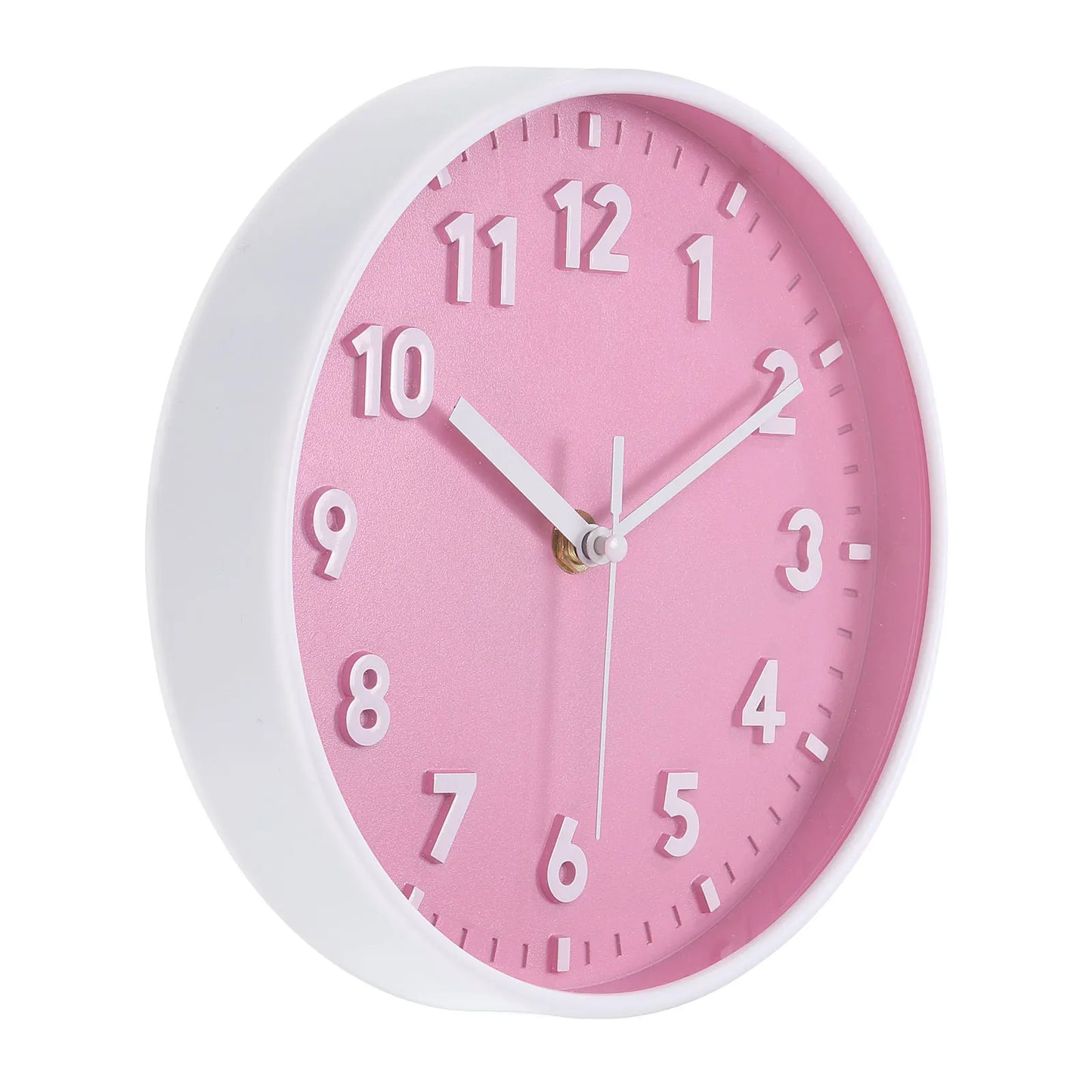 UXCELL Wall Clock 3D Numbers Silent Quartz Battery Operated