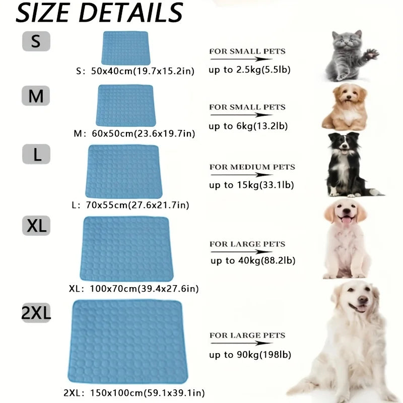 BeiYu Pet Dog Cooling Mat Extra Large For Dogs Cats
