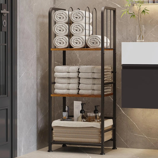 Feature Modern 3-Tier Freestanding Towel Organizer