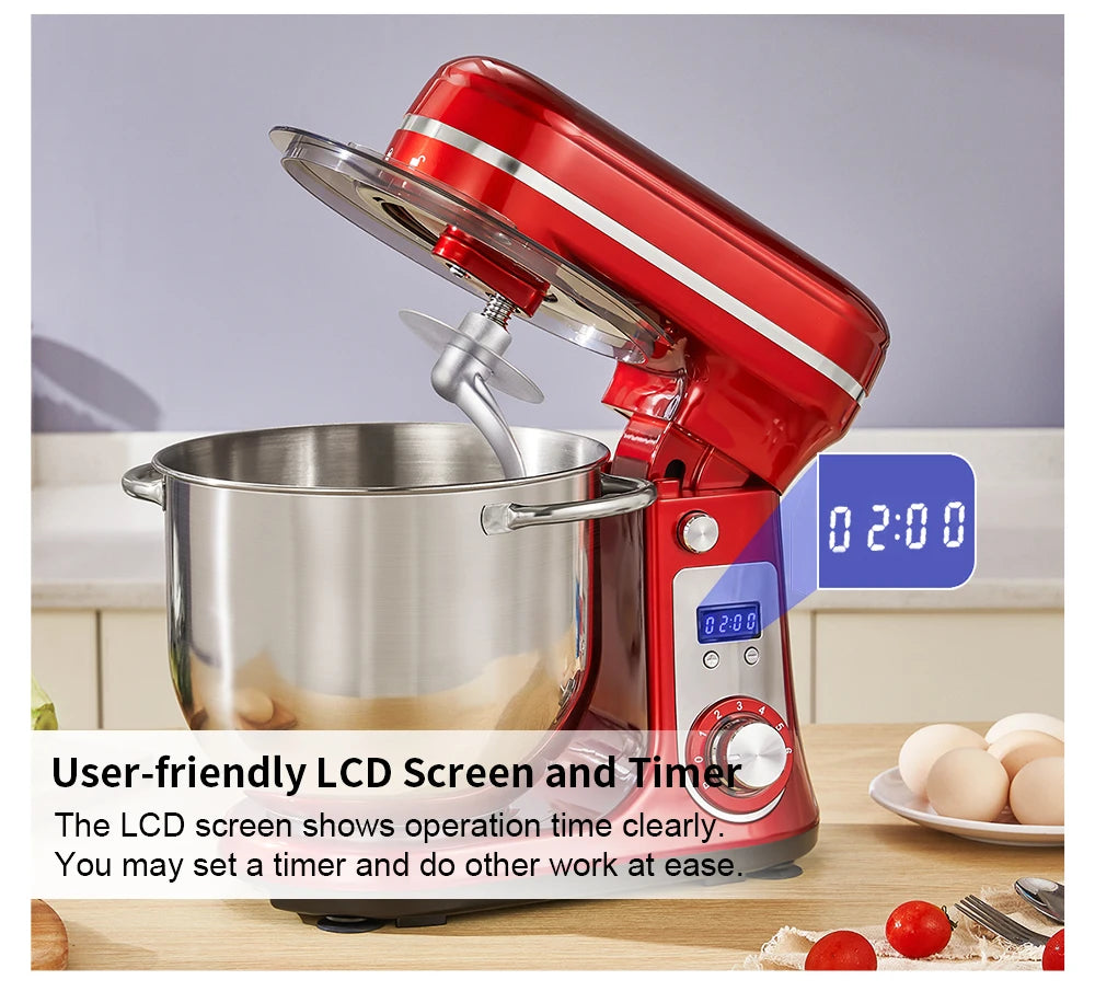 Biolomix Kitchen Stand Mixer 1200W Quiet Motor