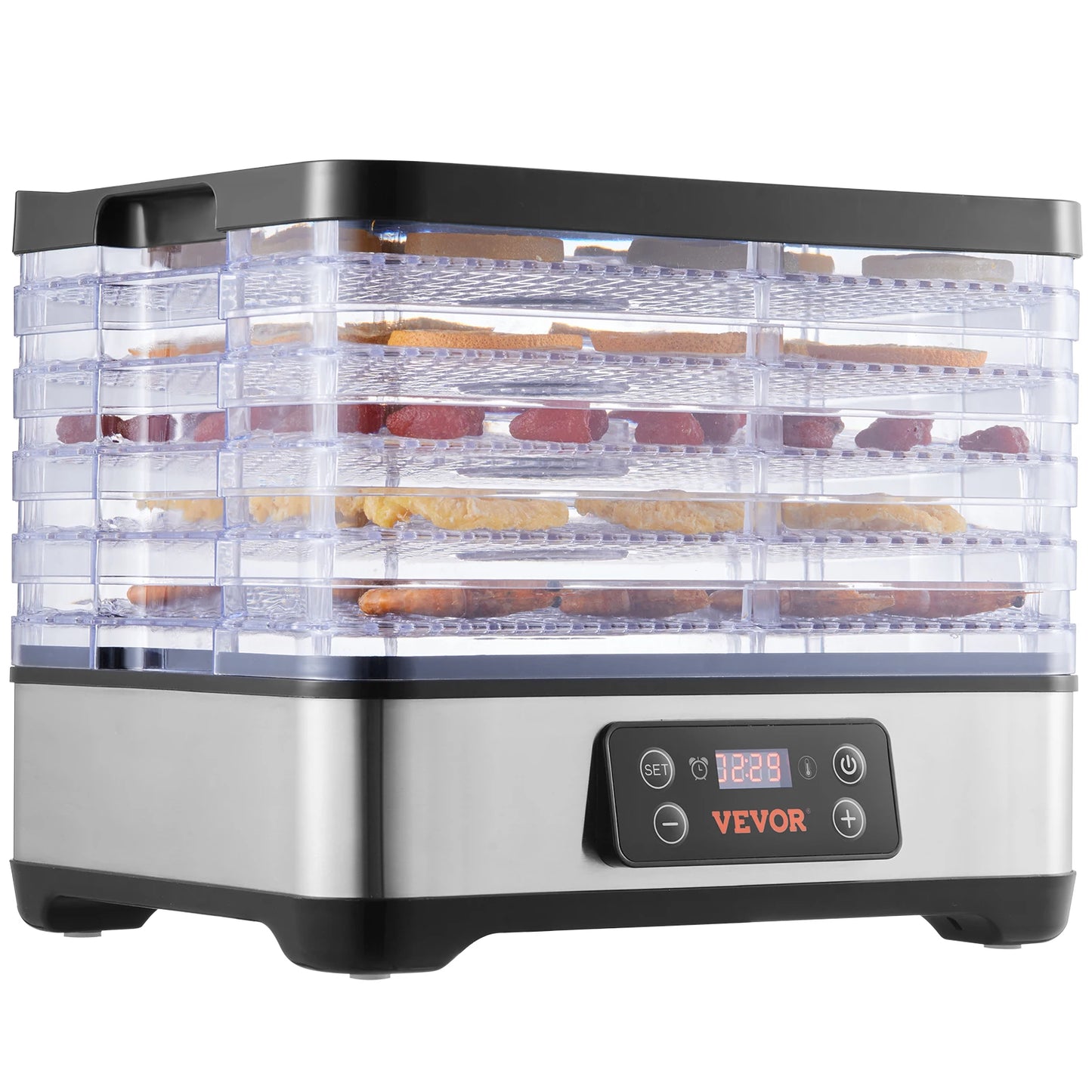 Vevor Five Tray Electric Food Dehydrator Machine With Timer