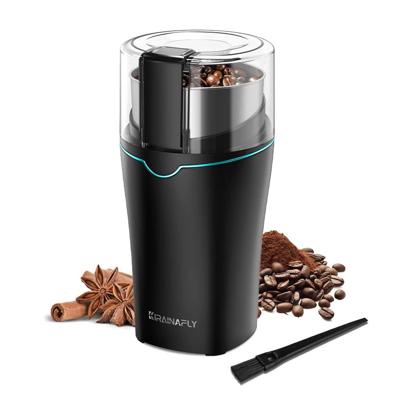 KIRAINAFLY Coffee Grinder With Stainless Steel Cup 300W