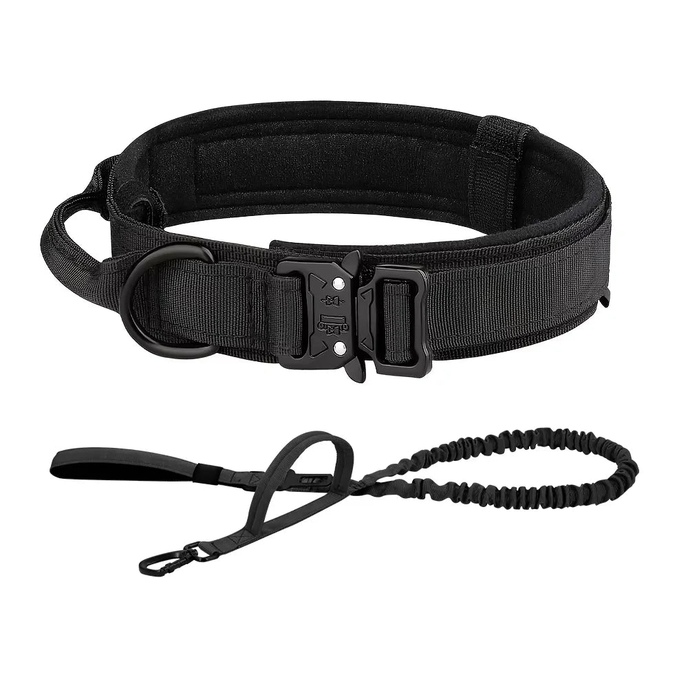 Adjustable Tactical Dog Training Collar And Leash Set